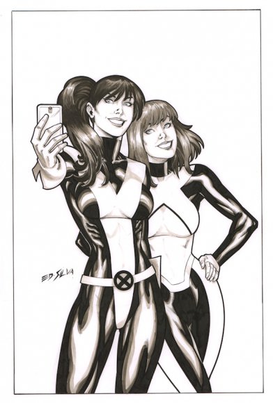 Teen Jean Grey and Kitty Pryde