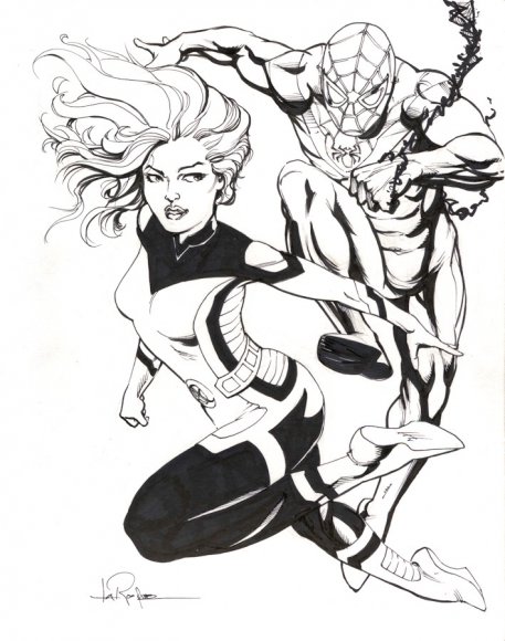 Young Jean Grey & Spider-Man