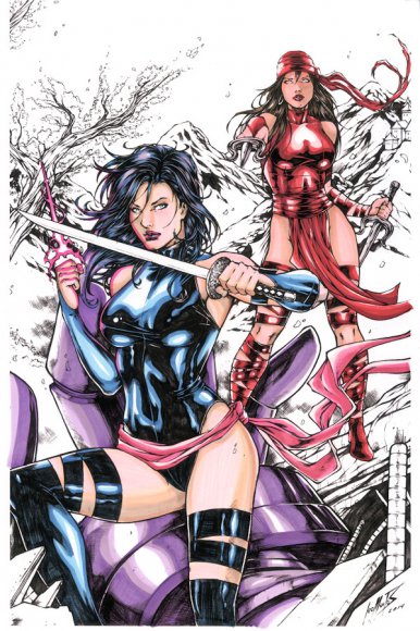 Psylocke and Elektra