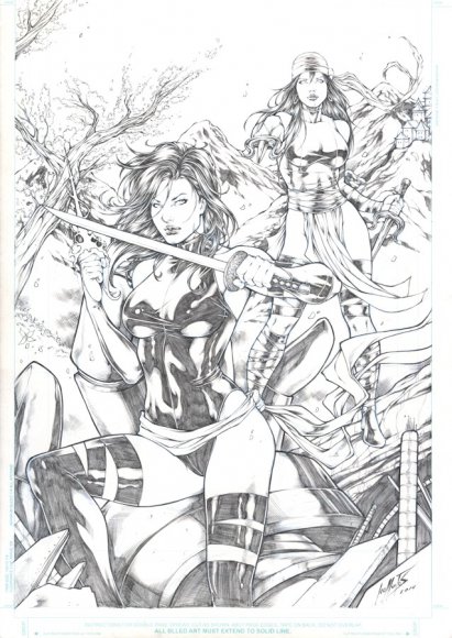 Psylocke and Elektra