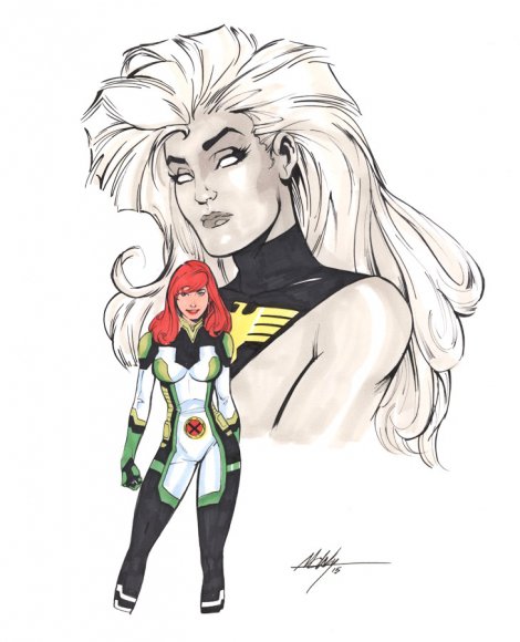 Young Jean Grey and Phoenix