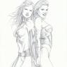 Phoenix (Jean Grey) and White Queen (Emma Frost)